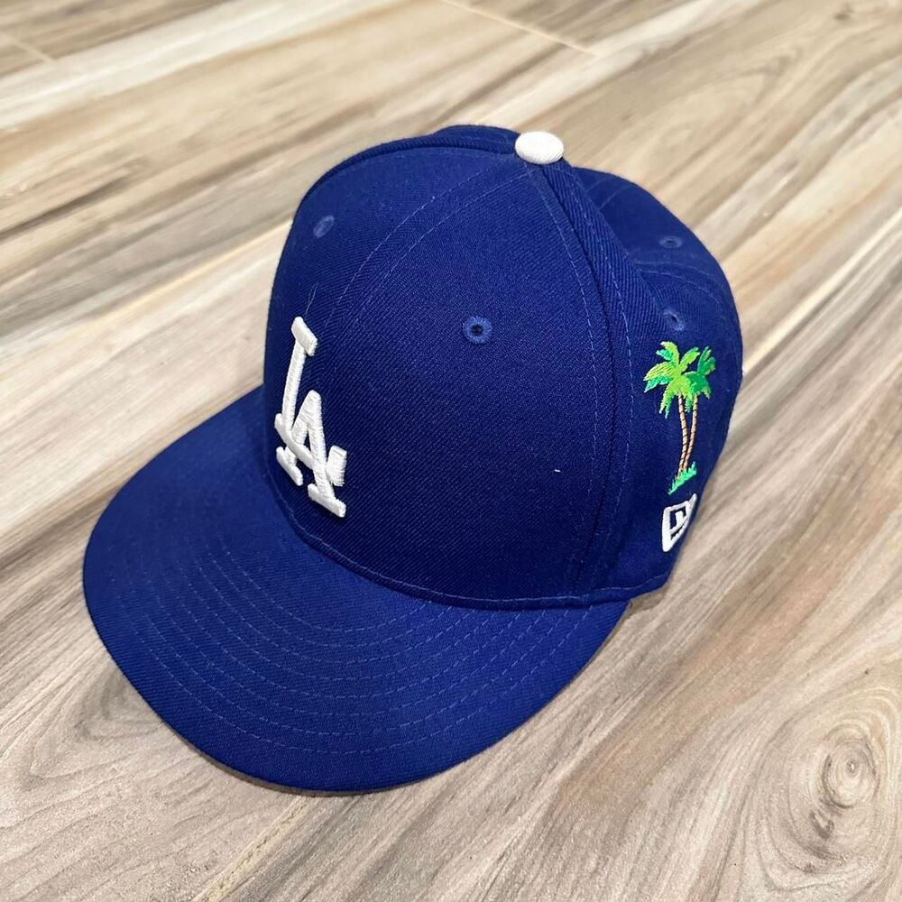 Men's Blue New Era 59Fifty LA Dodgers fitted cap 1988 world series size 7 1/4 - Picture 2 of 7
